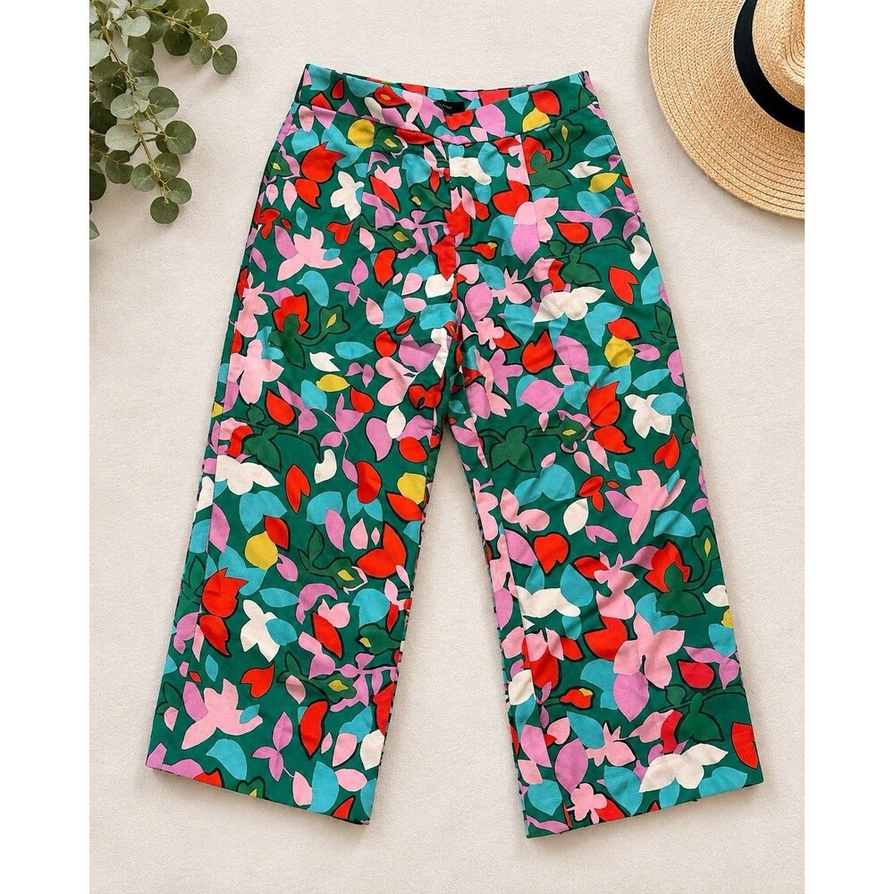 J.Crew Floral Wide Leg Pants – Women’s Size 8
